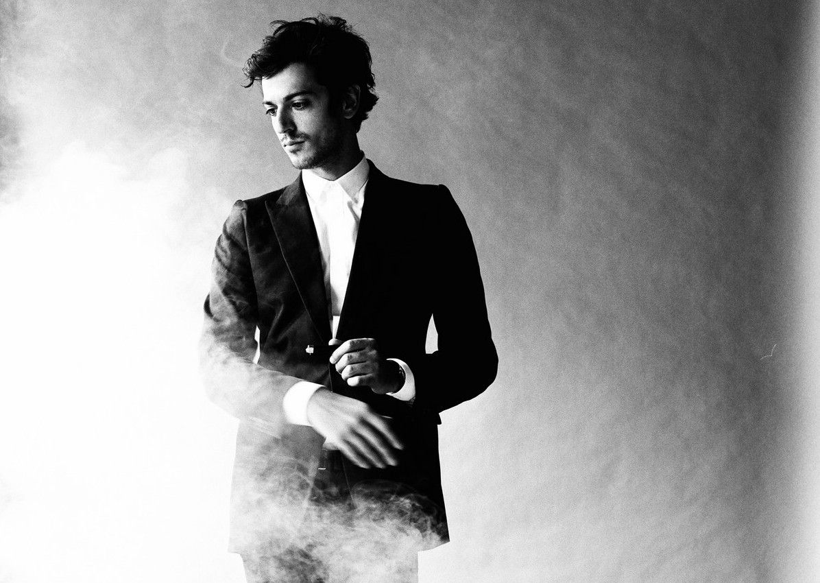 Gesaffelstein in black and white smokiness.