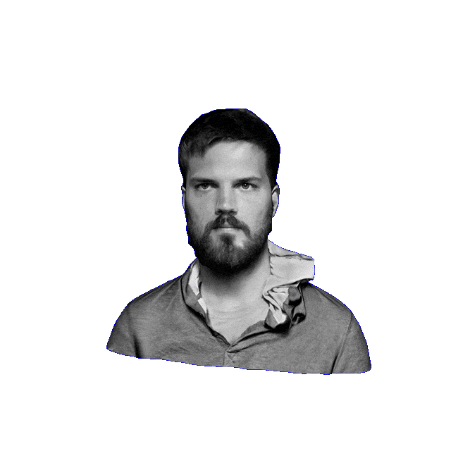 Ryan Staake's head and upper torso, rotating counter clockwise.